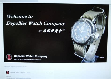 depollier watch company fake|FAKE WWI Depollier Waterproof Watches now being made!!!!!.